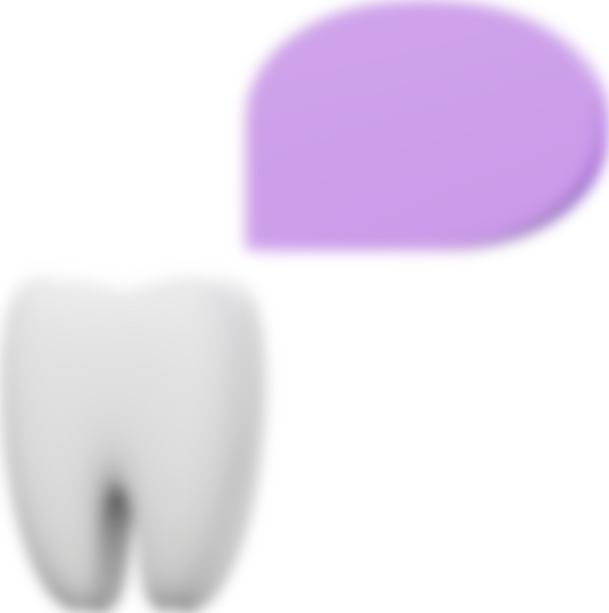 3D Dental Care Icon Illustration